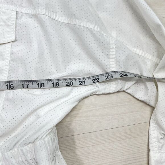 Cabi Jacket Womens L White Lightweight Pockets Active Zip Up Gorpcore Vented - Picture 8 of 12